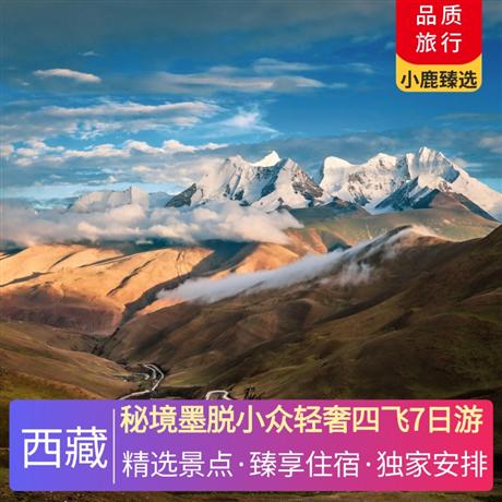 秘境墨脫小眾輕奢四飛7日游1晚墨脫三鉆酒店+1晚林芝網(wǎng)評四鉆酒店，1晚巴松錯主題酒店+2晚魯朗小鎮(zhèn)四鉆觀景酒店