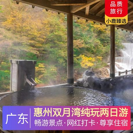 惠州雙月灣純玩兩日游入住微豪思灣景房+大陽臺、帶浴缸、2分鐘到沙灘